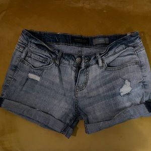 Aeropostale distressed shorts size 6 , never used but no tags on them .